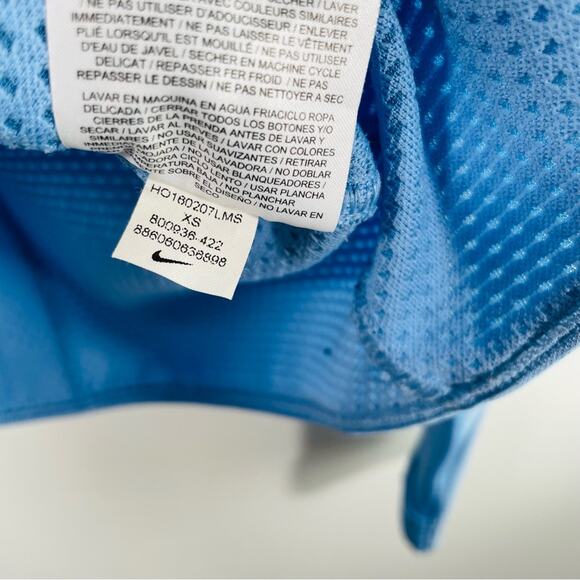 Nike Women's AeroReact Hybrid Half Zip Running Jacket Blue Size XS - Picture 6 of 11